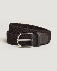 Anderson's Stretch Woven 3,5 cm Belt Brown Braun