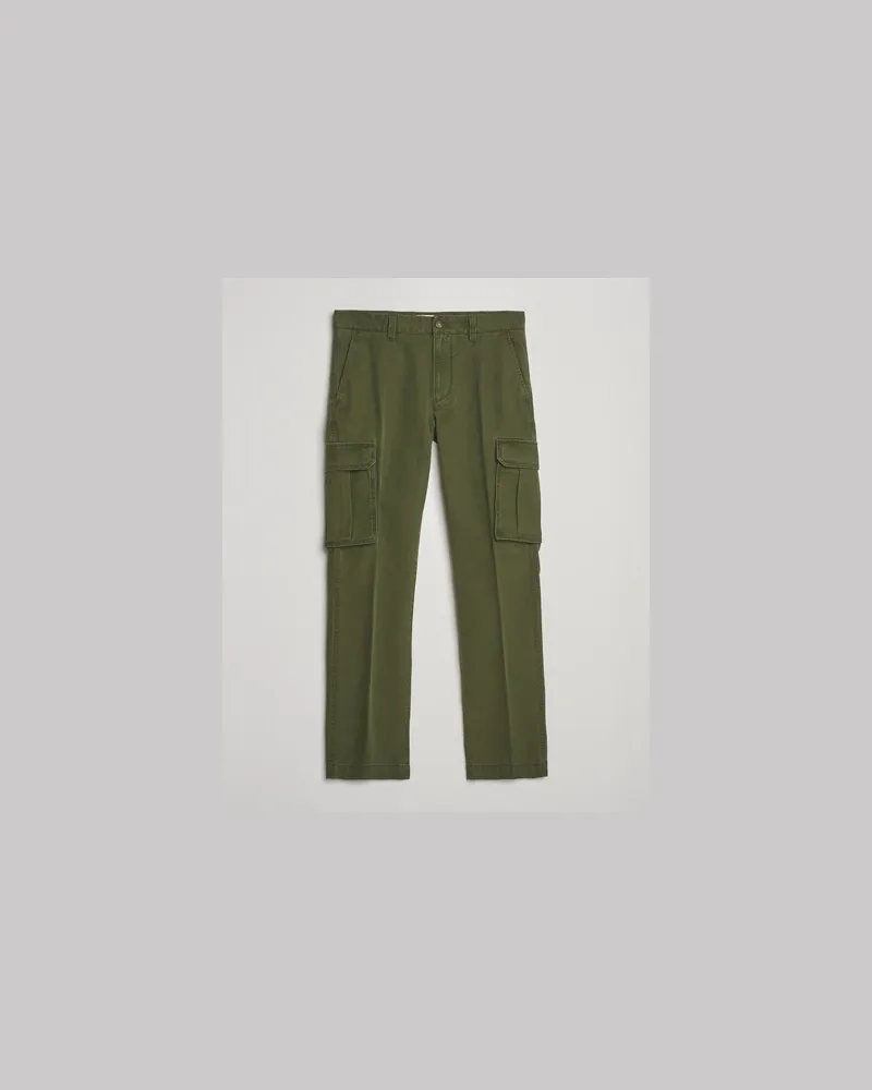 Gant Regular Fit Cotton Twill Cargo Pants Country Green Grün