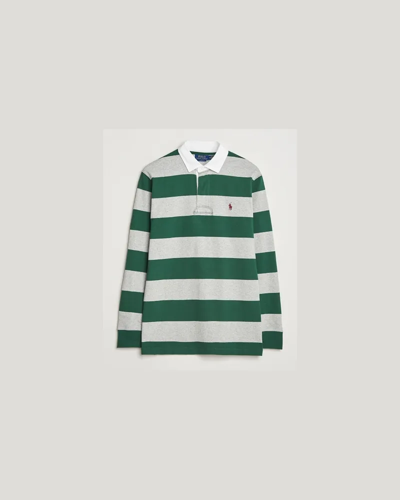 Ralph Lauren Jersey Striped Rugger Vintage Pine/Andover Heather Mehrfarbig