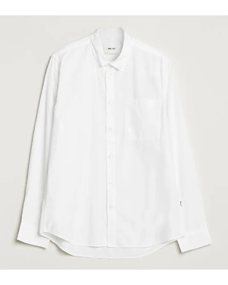 NN 07 Arne Tencel Shirt White Weiß