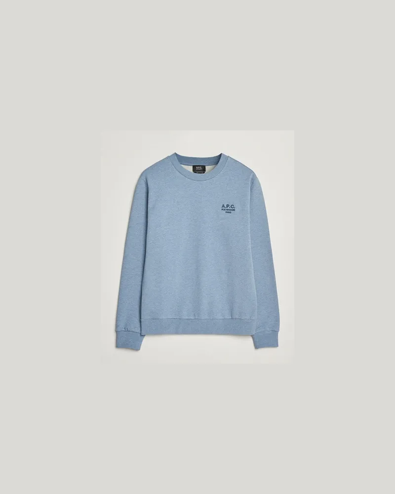 A.P.C. Rue Madame Sweatshirt Blue Melange/Navy Blau