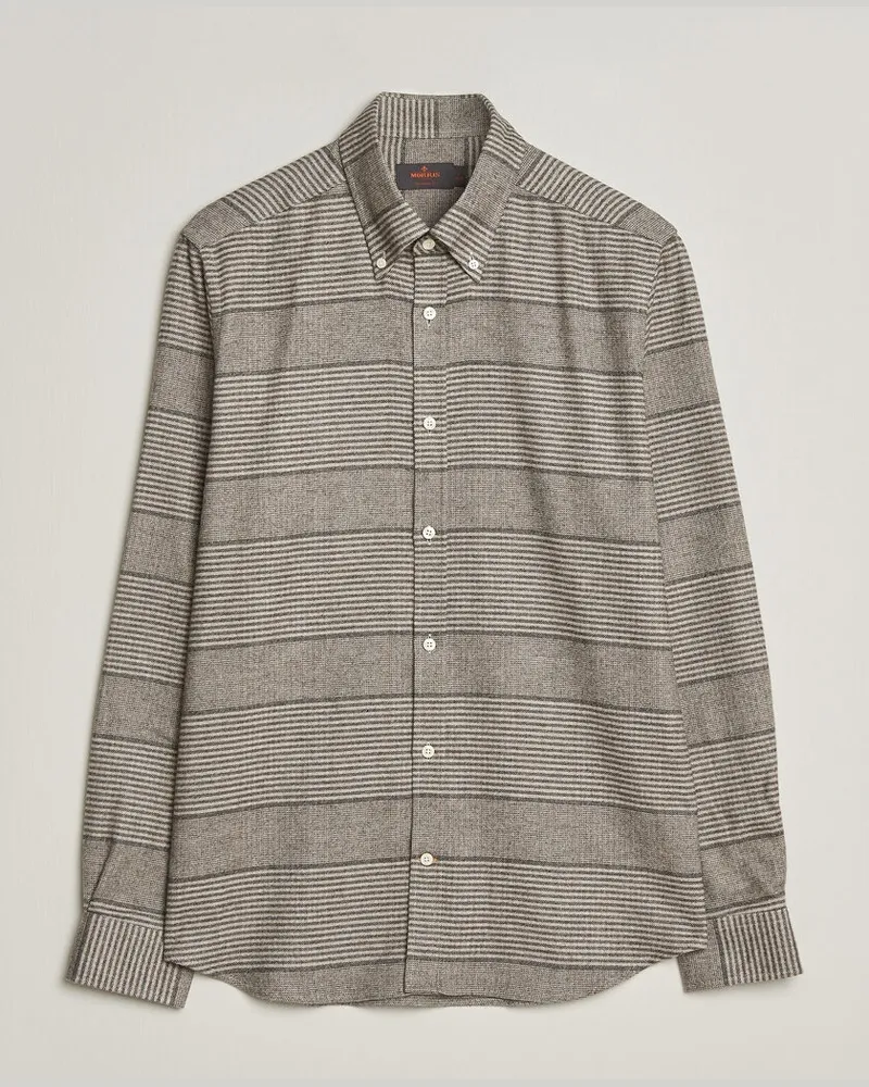 Morris Soft Lama Check Shirt Camel Beige