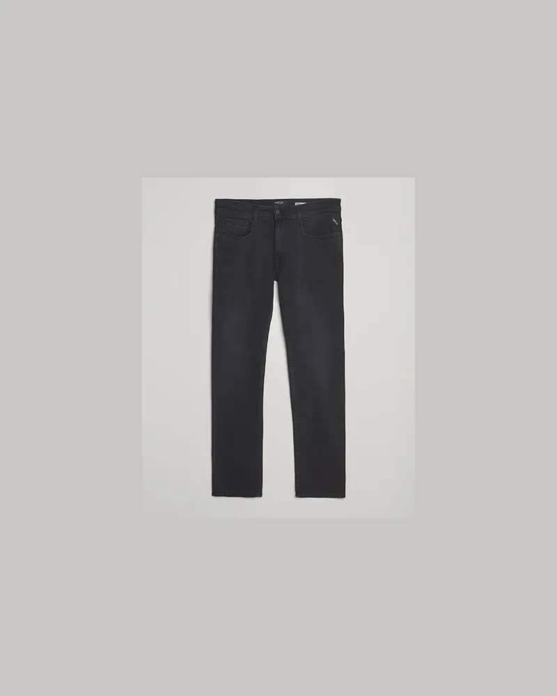 Replay Rocco Comfort Fit Stretch Jeans Black Schwarz