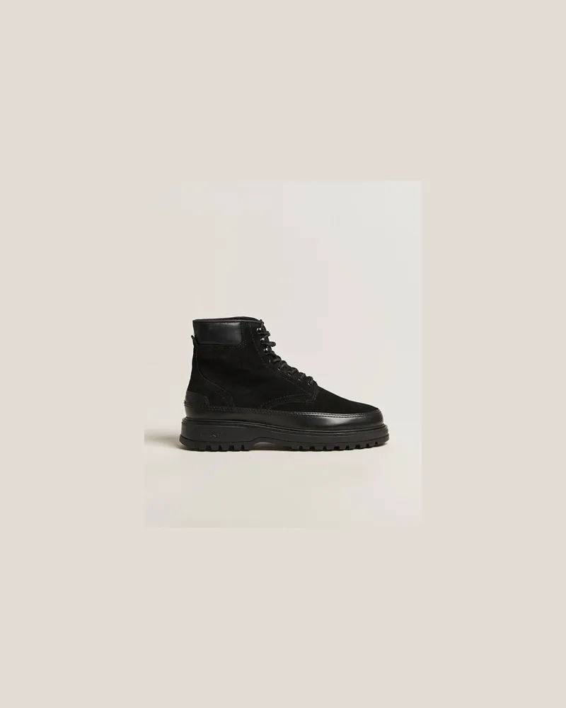 Gant Clafton Felt Lined Suede Boot Black Schwarz
