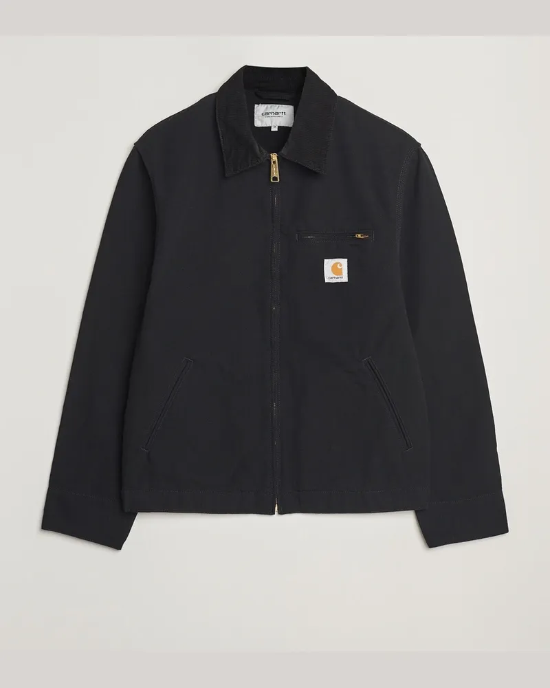 Carhartt WIP Detroit Jacket Dearborn Canvas Black Schwarz