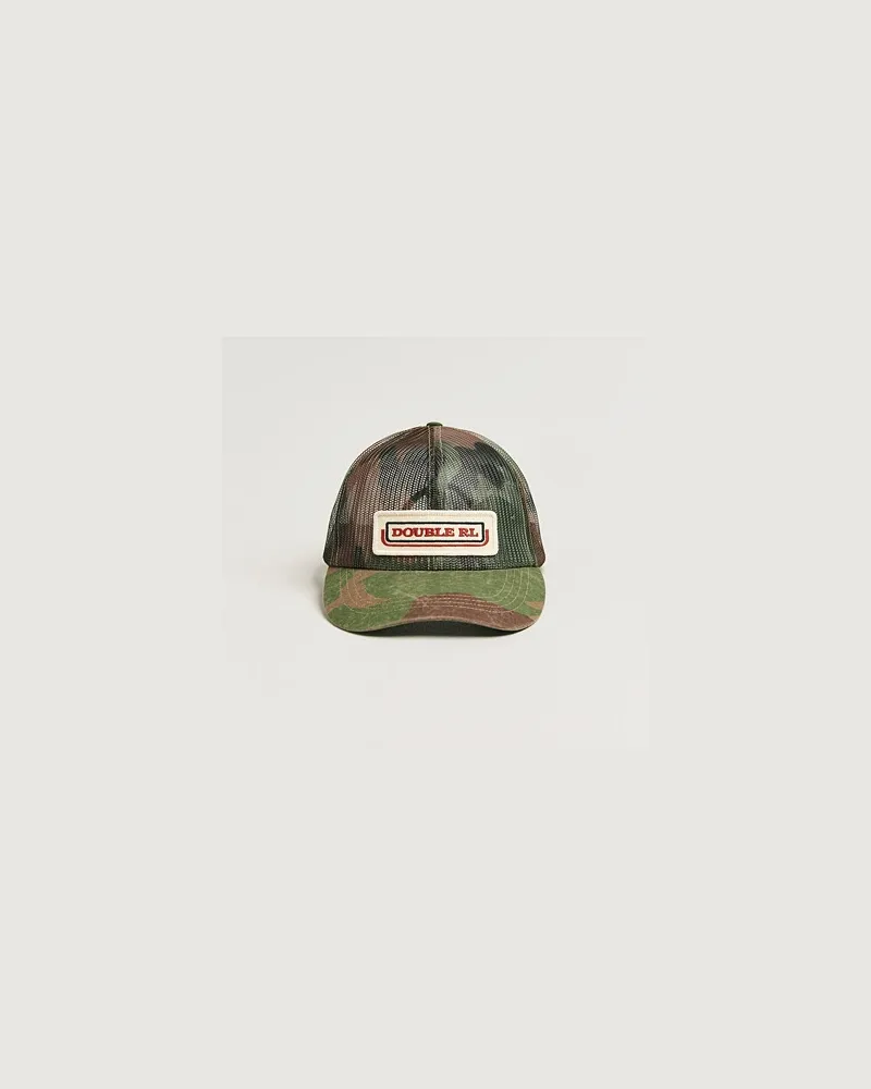 RRL Ball Cap Woodland Camo Grün
