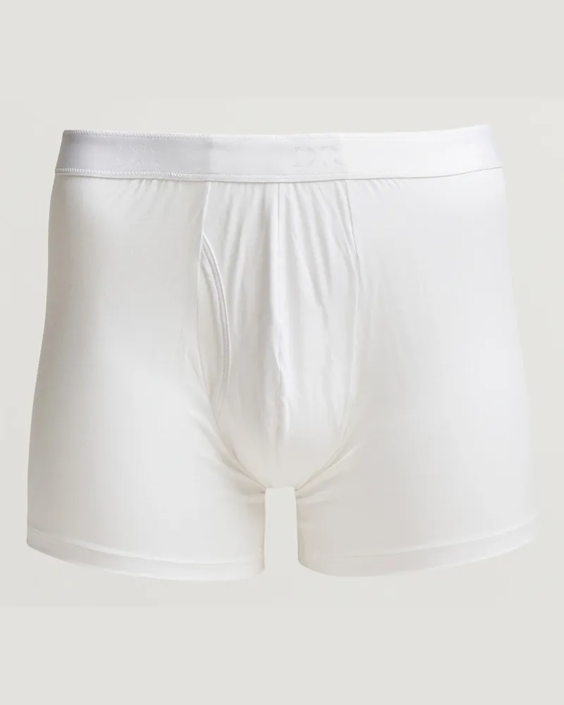 Derek Rose Pima Cotton Stretch Brief White Weiß