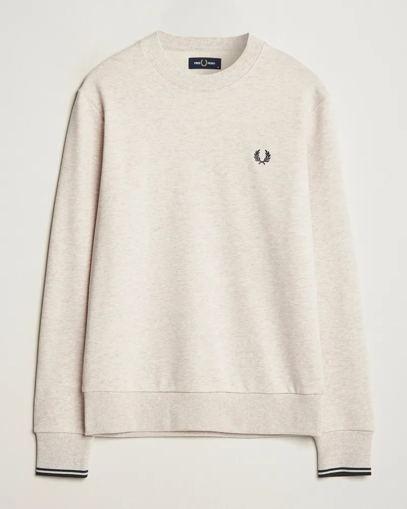 Fred Perry Crew Neck Sweatshirt Porrigde Marl Beige