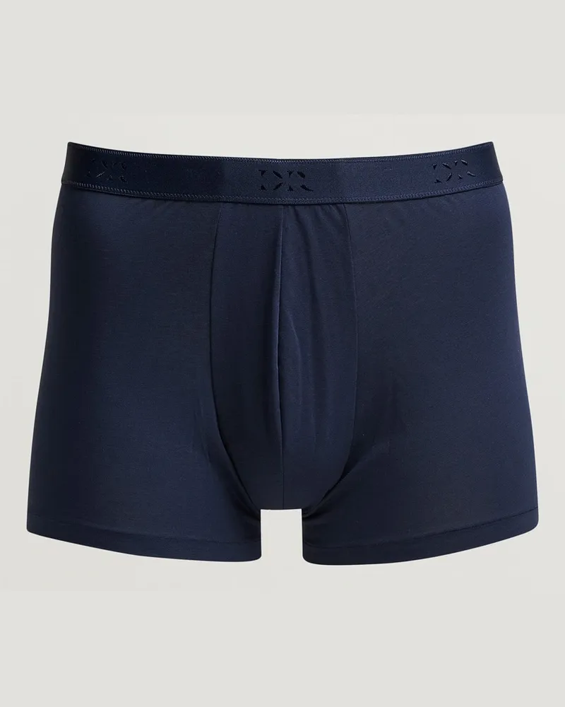 Derek Rose Pima Cotton Stretch Brief Navy Blau
