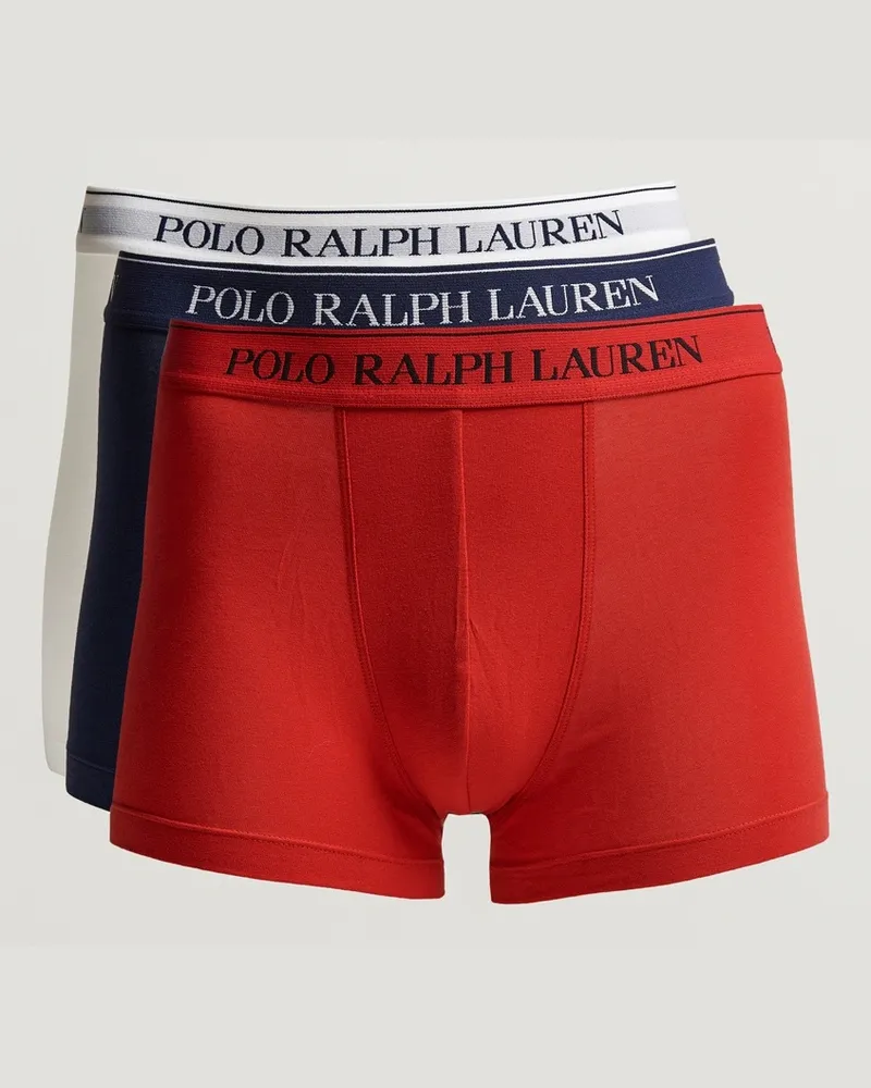 Ralph Lauren 3-Pack Trunk Red/White/Navy Weiß