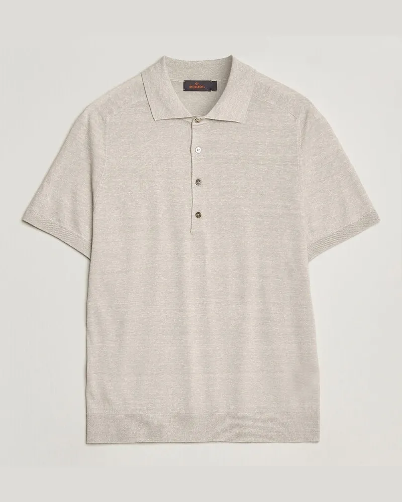 Morris Colin Short Sleeve Polo Shirt Khaki Beige