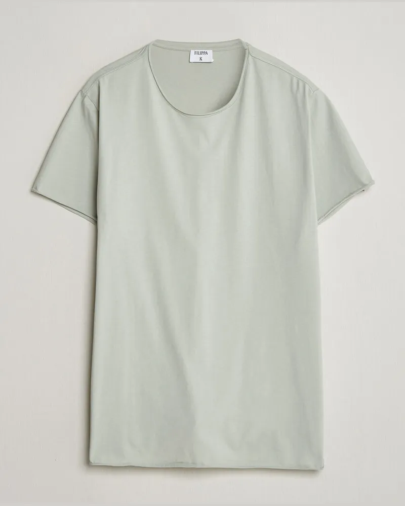 Filippa K Roll Neck Crew Neck T-Shirt Silver Grey Grau
