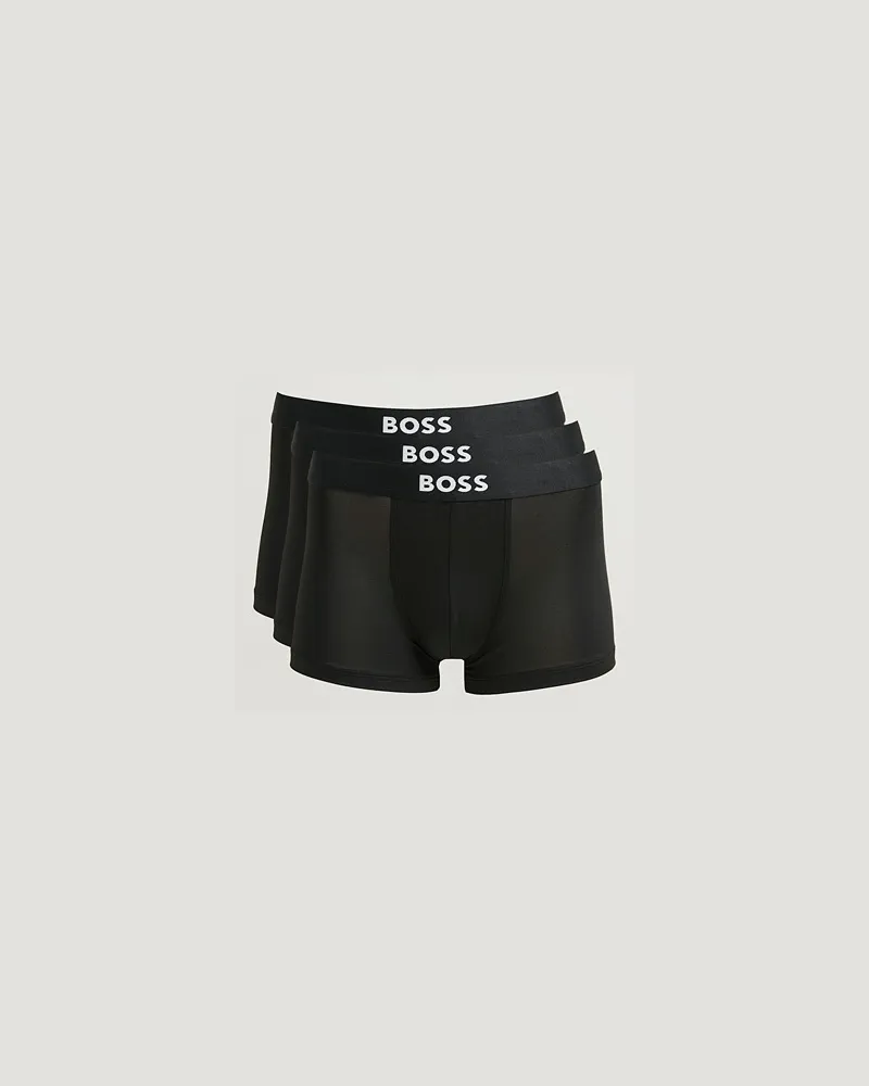 HUGO BOSS 3-Pack Microfibre Trunk Black Schwarz