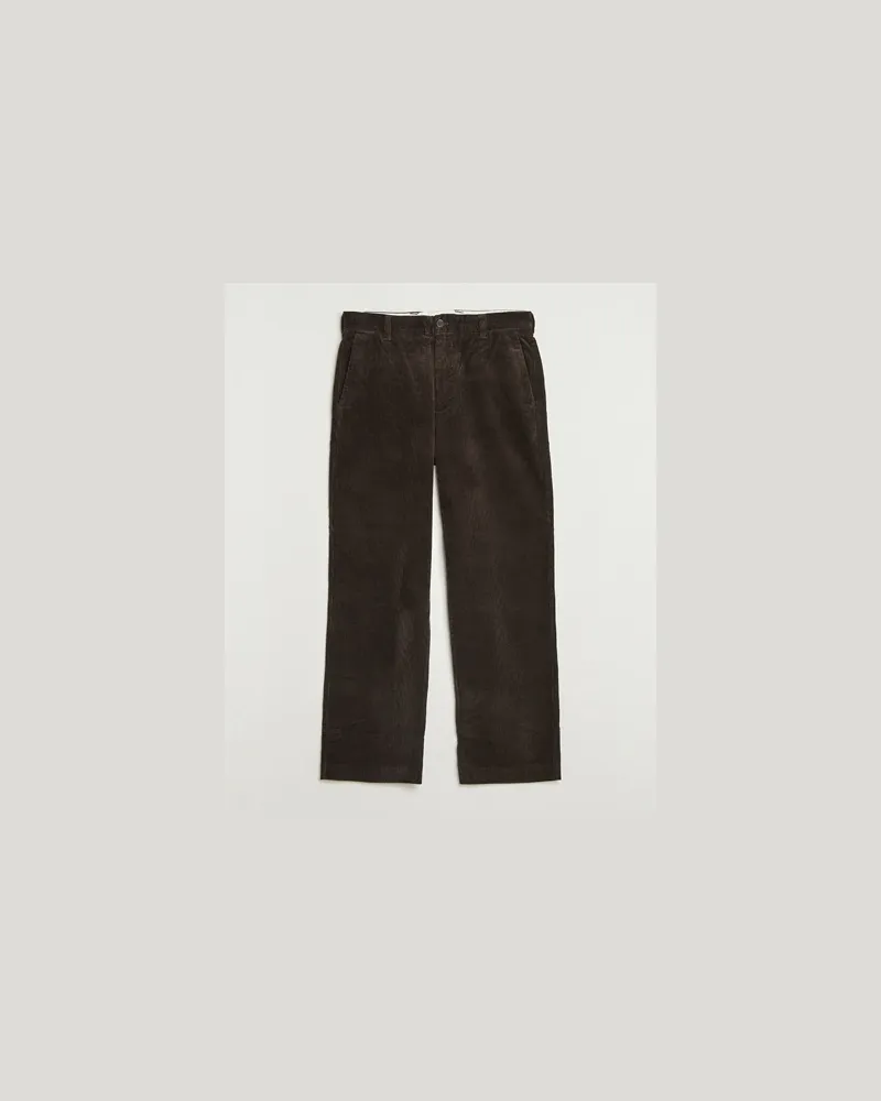 NN 07 Paw Relaxed Fit Corduroy Trousers Demitasse Brown Braun