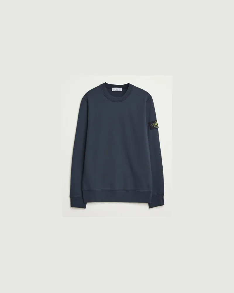 Stone Island Garment Dyed Fleece Sweatshirt Navy Blau
