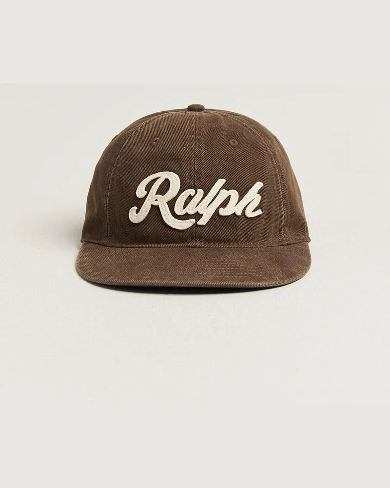 Ralph Lauren Retro Cotton Twill Cap Cooper Brown Braun
