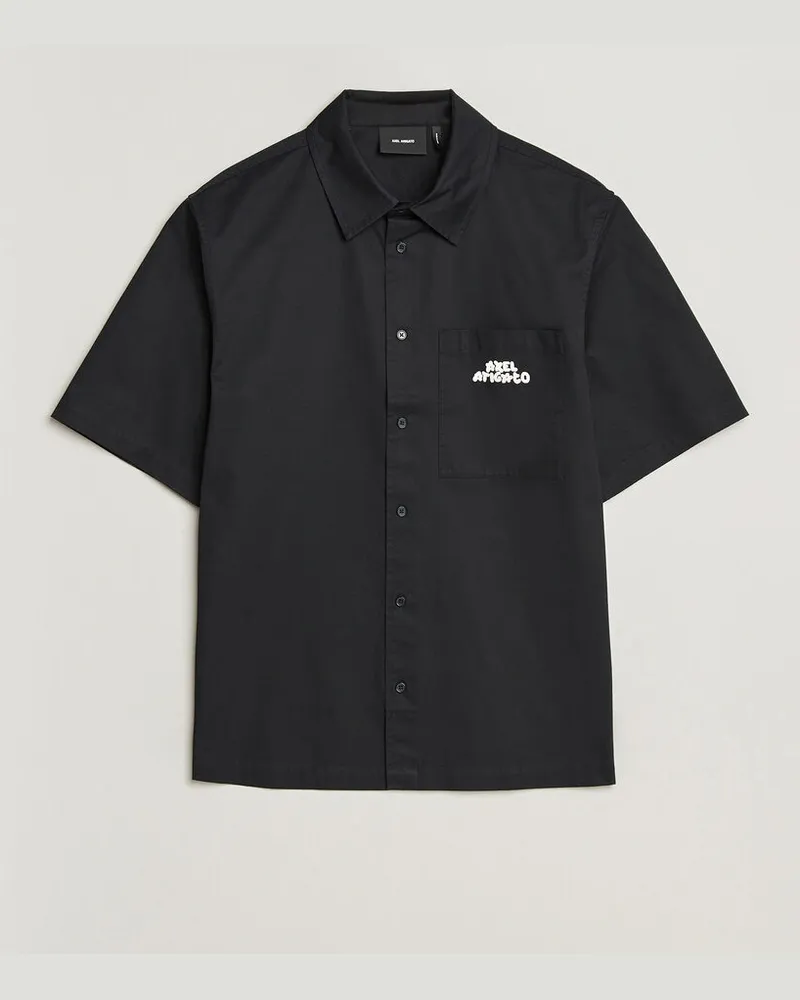 Axel Arigato Drew Short Sleeve Shirt Black Schwarz