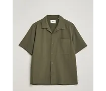Julio Seersucker Kurzarm Shirt Capers Green