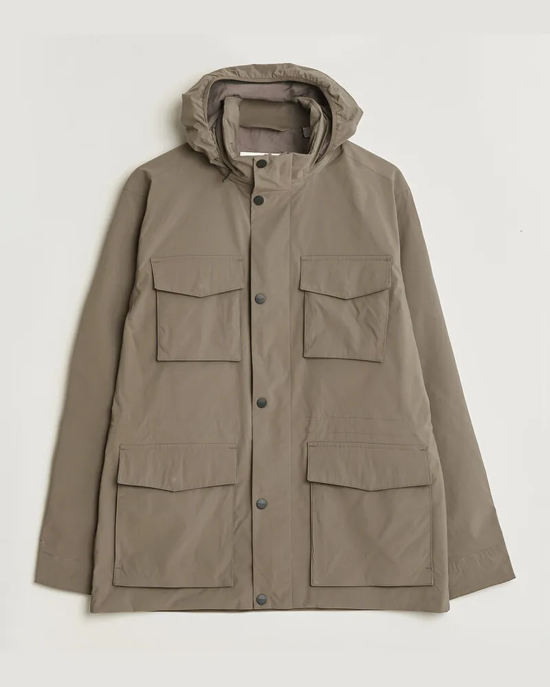 Gant Lightweight 4-Pocket Field Jacket Faded Taupe Grün