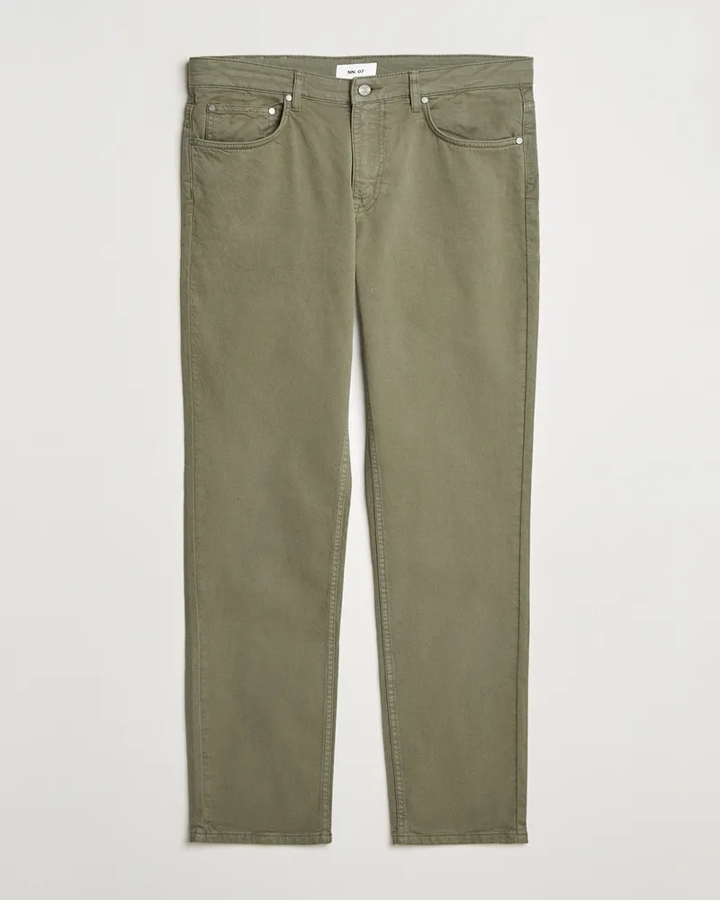 NN 07 Tony 5-Pocket Pants Capers Green Grün