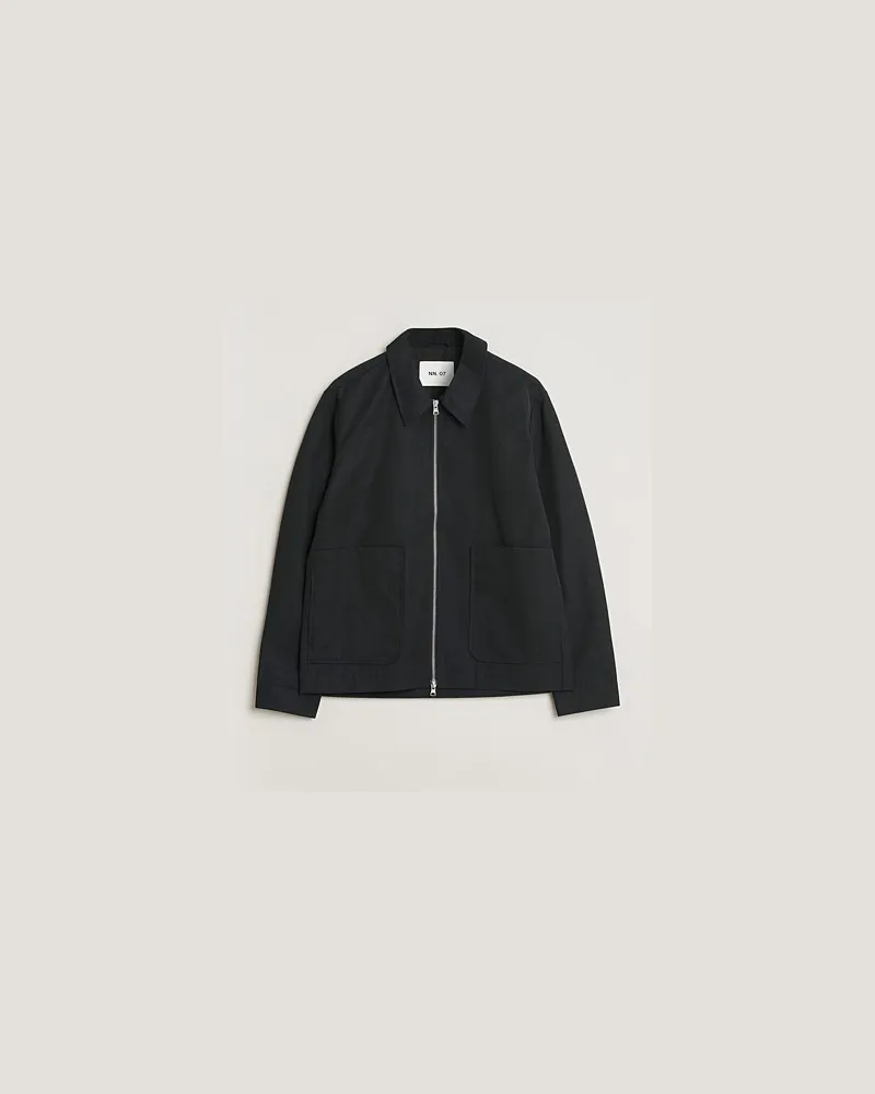 NN 07 Gael Nylon Jacket Black Schwarz