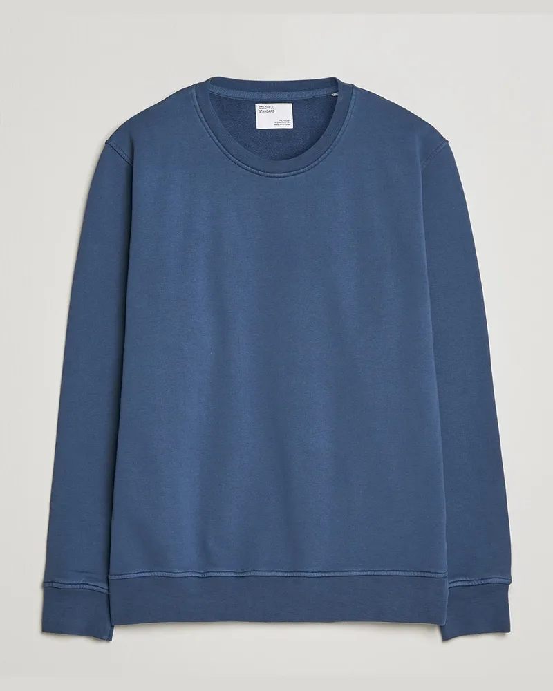 COLORFUL STANDARD Classic Organic Crew Neck Sweat Petrol Blue Blau