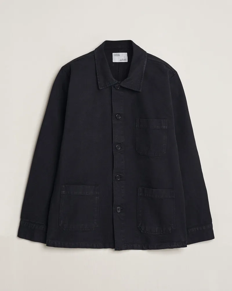 COLORFUL STANDARD Organic Workwear Jacket Deep Black Schwarz