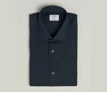 Soft Cotton/Stretch Cut Away Shirt Navy