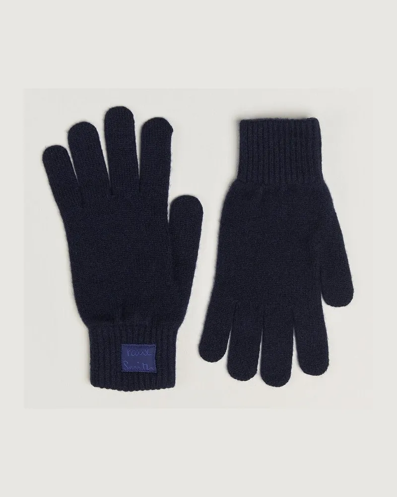 Paul Smith Cashmere Glove Navy Blau
