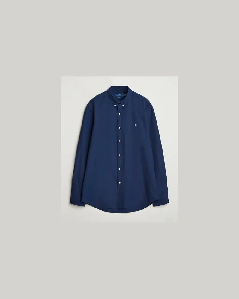 Ralph Lauren Slim Fit Poplin Shirt Newport Navy Blau