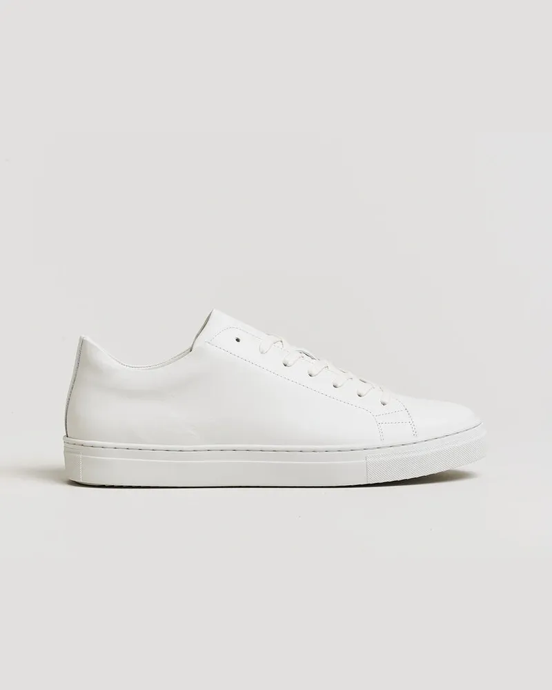 LES DEUX Signature Leather Sneaker White Weiß