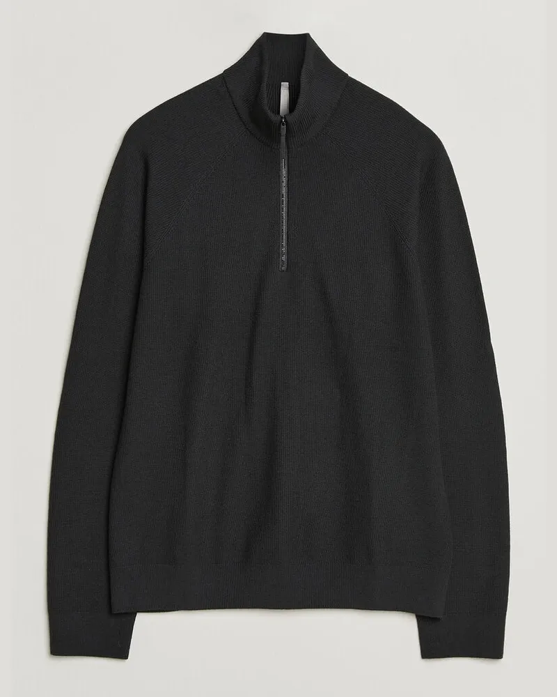 Arc'teryx Veilance Conic Wool Half-Zip Black Schwarz