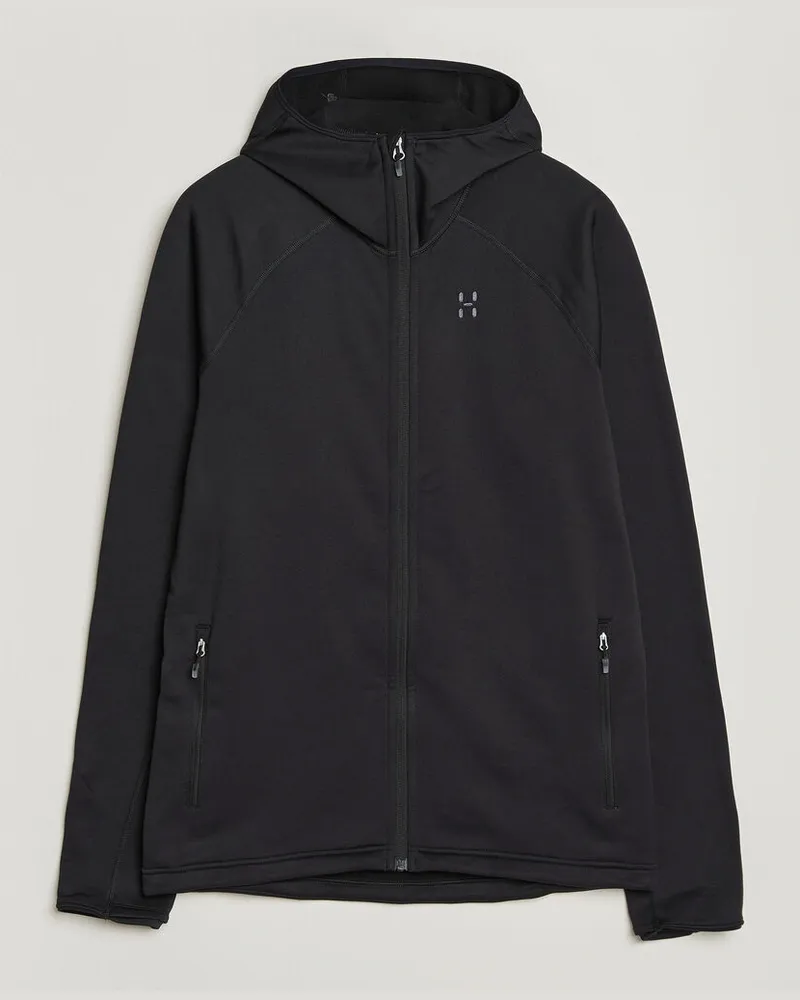 Haglöfs Magma Mid Fleece Hood True Black Schwarz