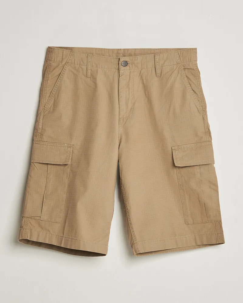 Carhartt WIP Regular Cargo Ripstop Shorts Leather Braun