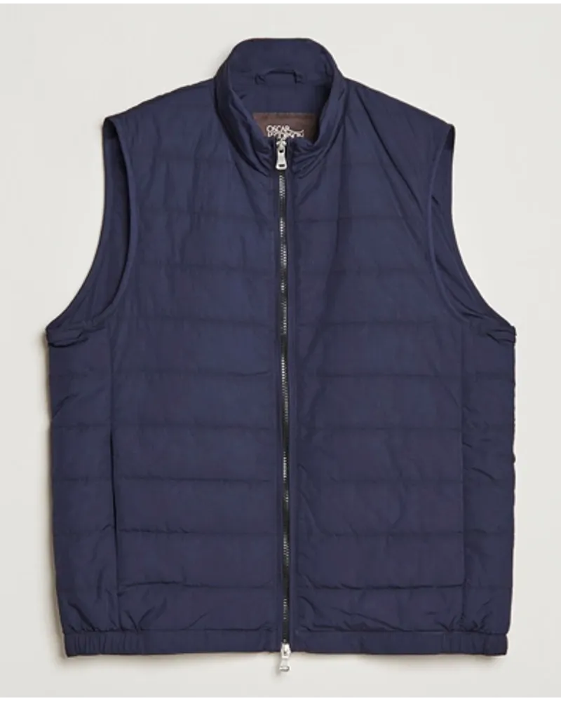 Oscar Jacobson Liner Evo Waistcoat Blue Blau