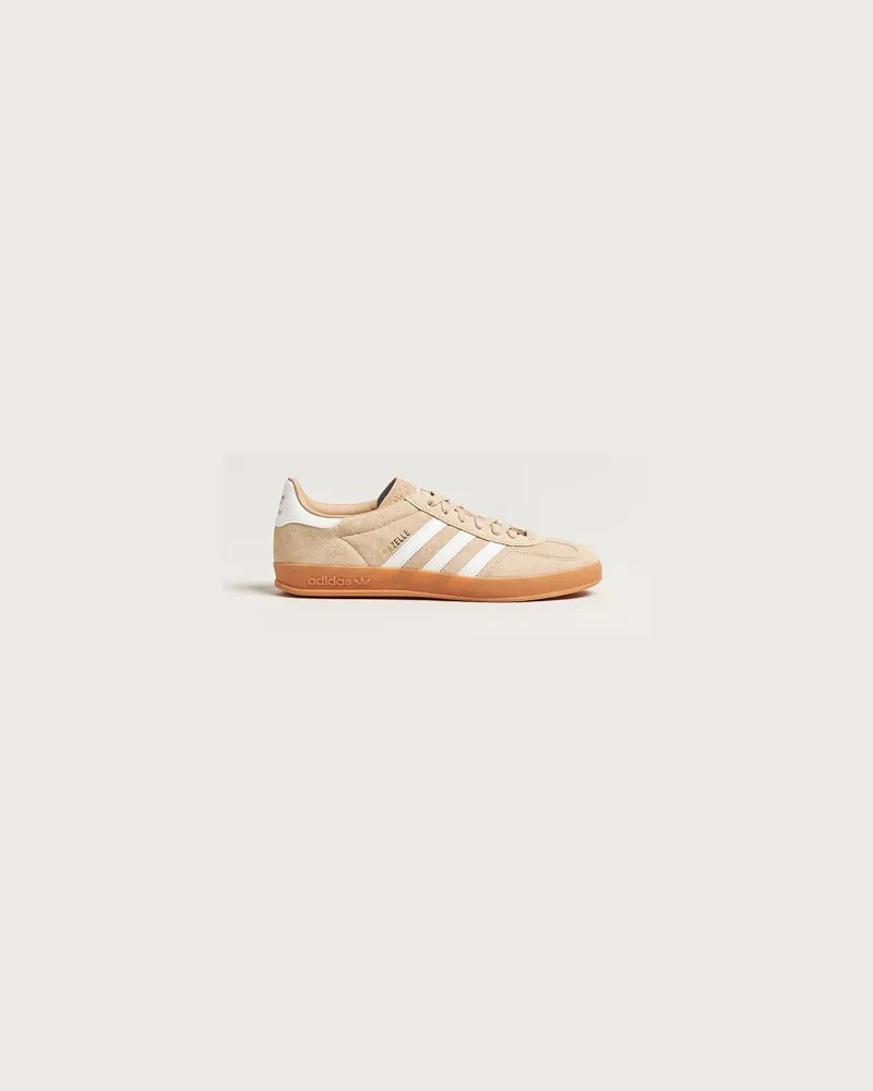 adidas Gazelle Indoor Sneaker Beige/White Beige