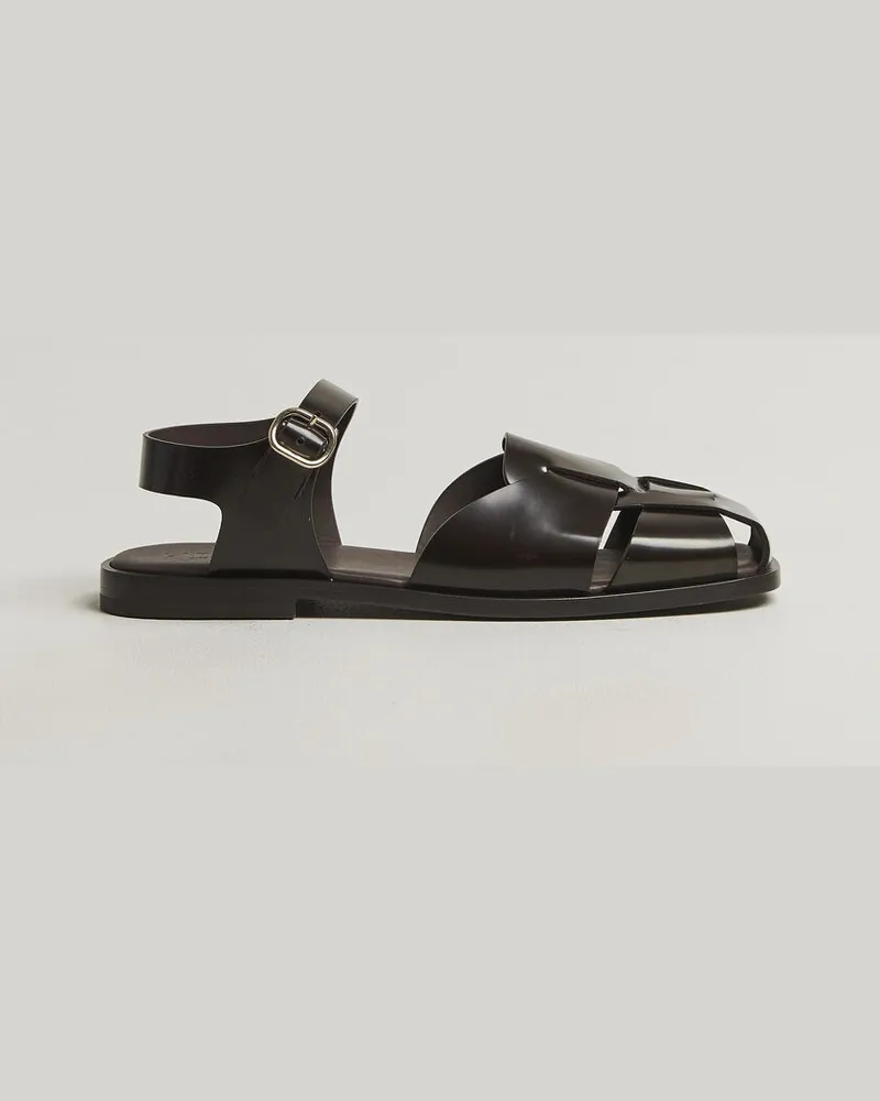 LARDINI Marcel Leather Sandal Dark Brown Braun