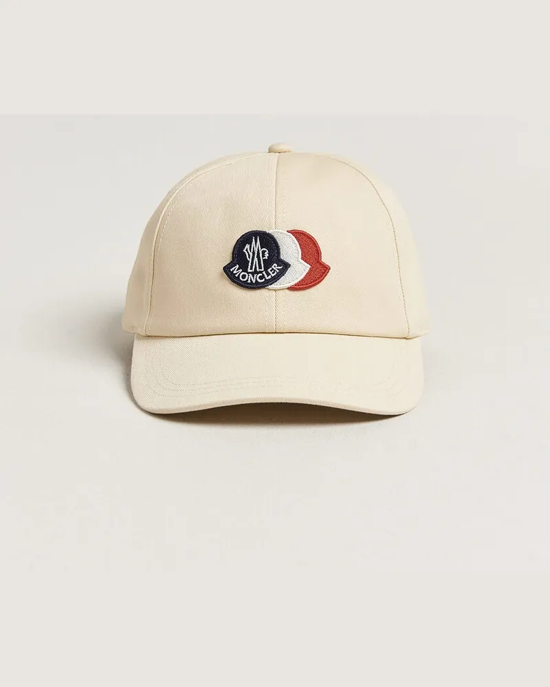 Moncler Tricolore Logo Cap Light Beige Beige