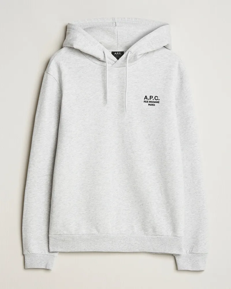 A.P.C. Rue Madame Hoodie Heather Grey/Black Grau