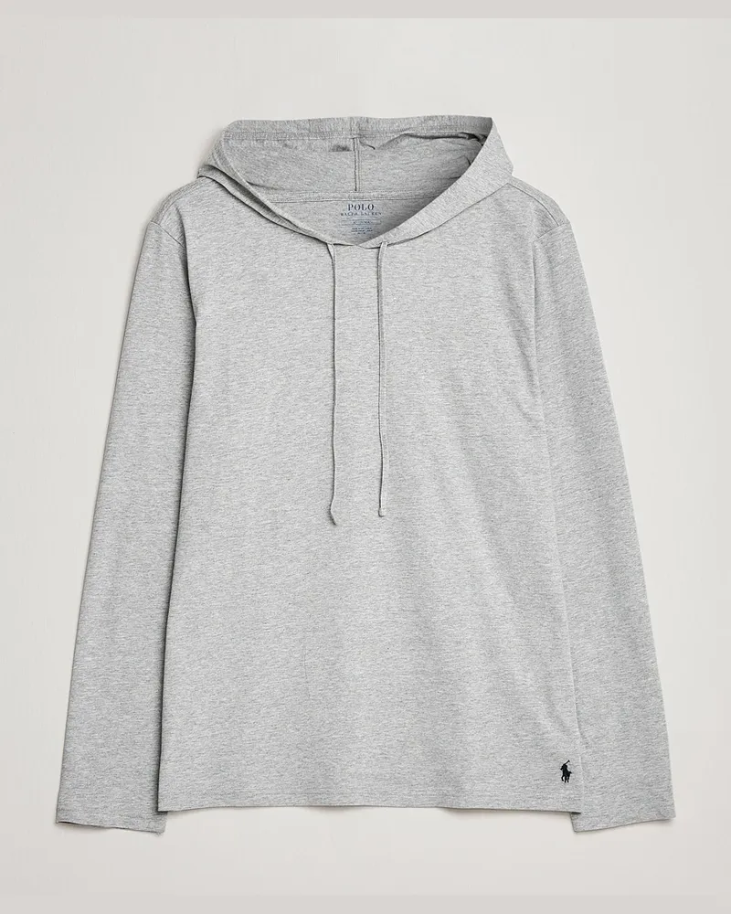Ralph Lauren Liquid Cotton Hoodie Andover Heather Grau