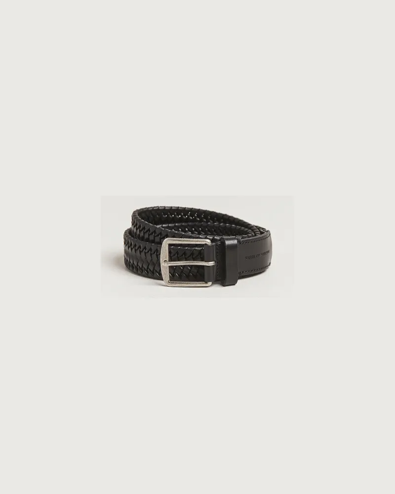 Tiger of Sweden Braidant Braided Belt Black Schwarz
