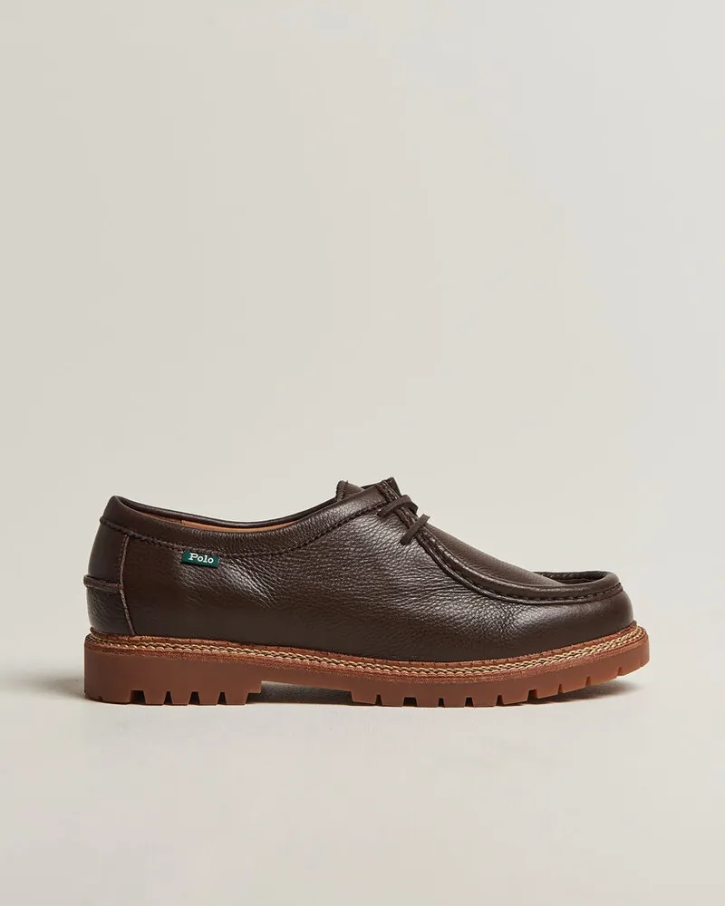 Ralph Lauren Jett Apron Derby Shoe Dark Brown Braun