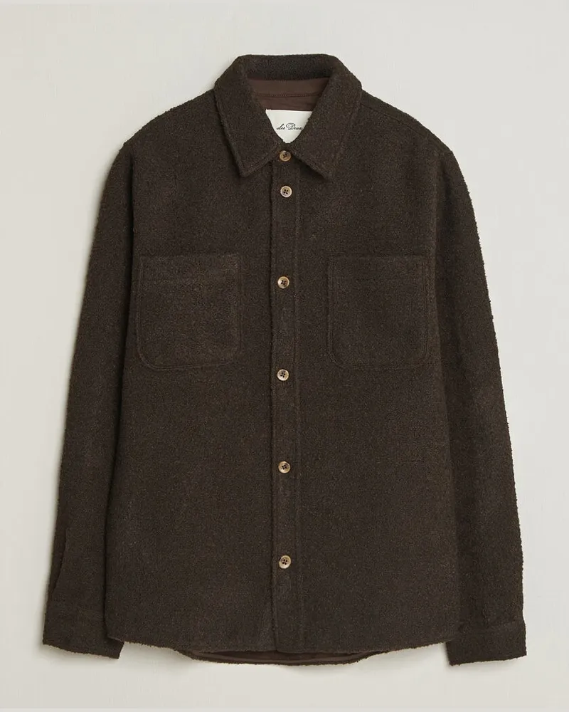 LES DEUX Boucle Overshirt Delicioso Braun