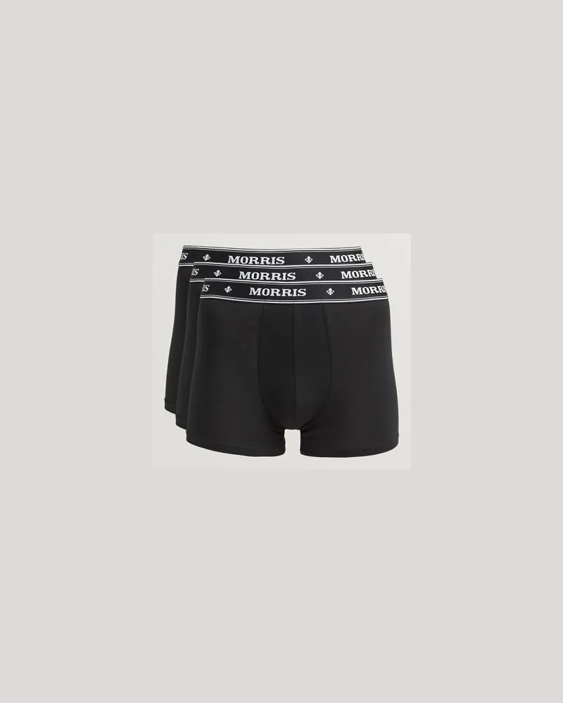 Morris 3-pack Boxer Briefs Black Schwarz