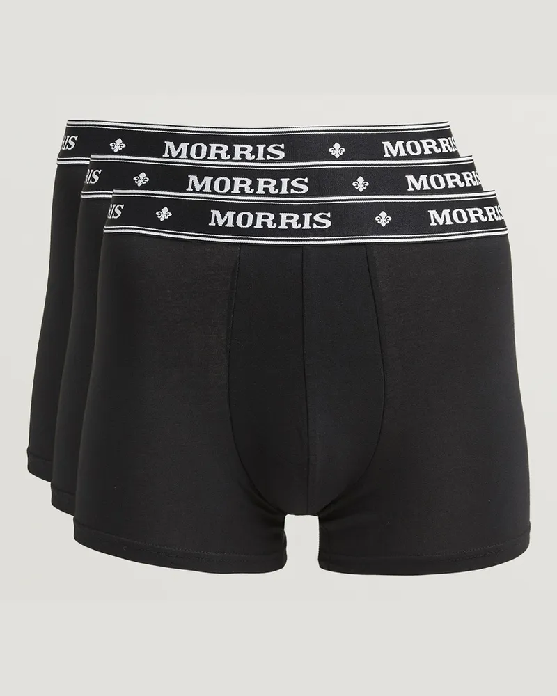 Morris Boxer Brief 3-Pack Black Schwarz