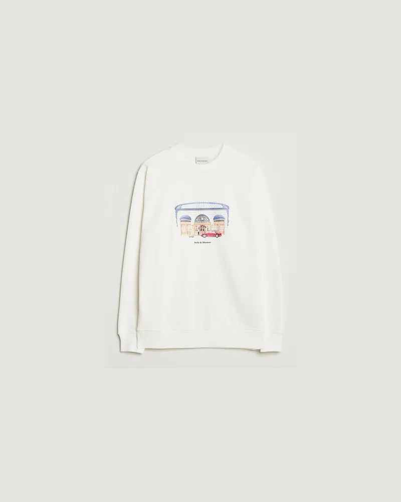Drôle de Monsieur Palace Sweatshirt Off White Weiß