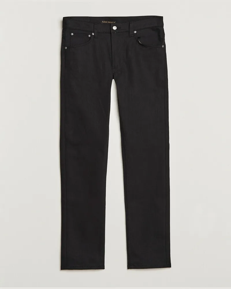 Nudie Jeans Lean Dean Jeans Dry Ever Black Schwarz
