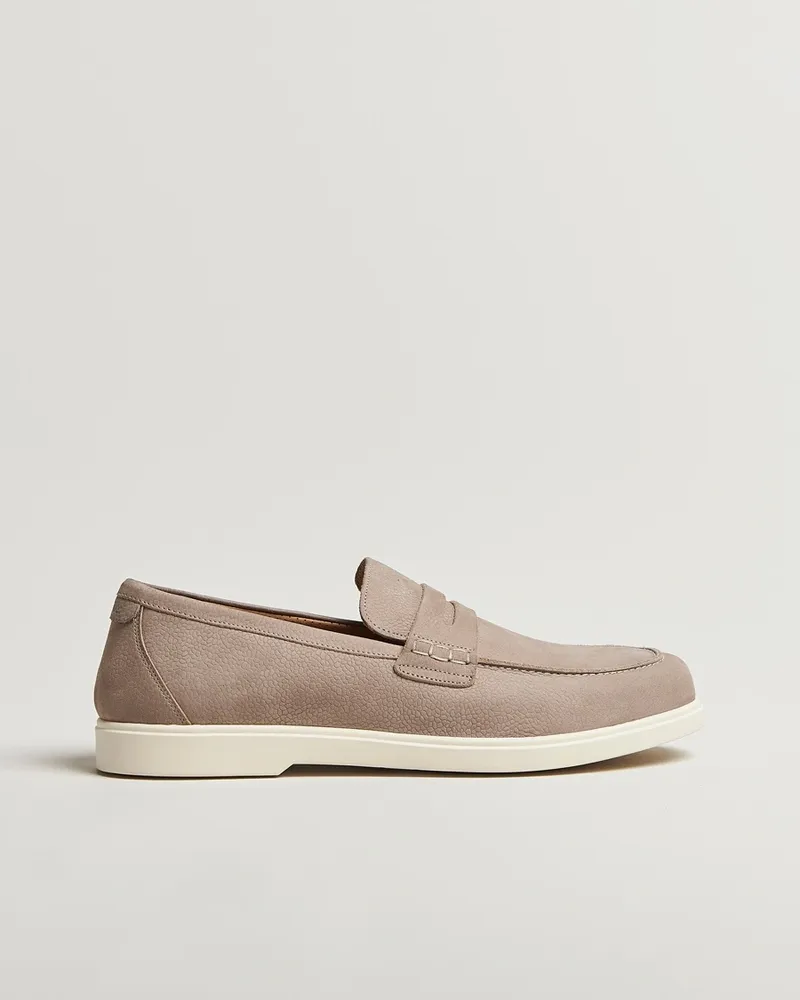 Loake 1880 Como Nubuck Loafers Grey Grau