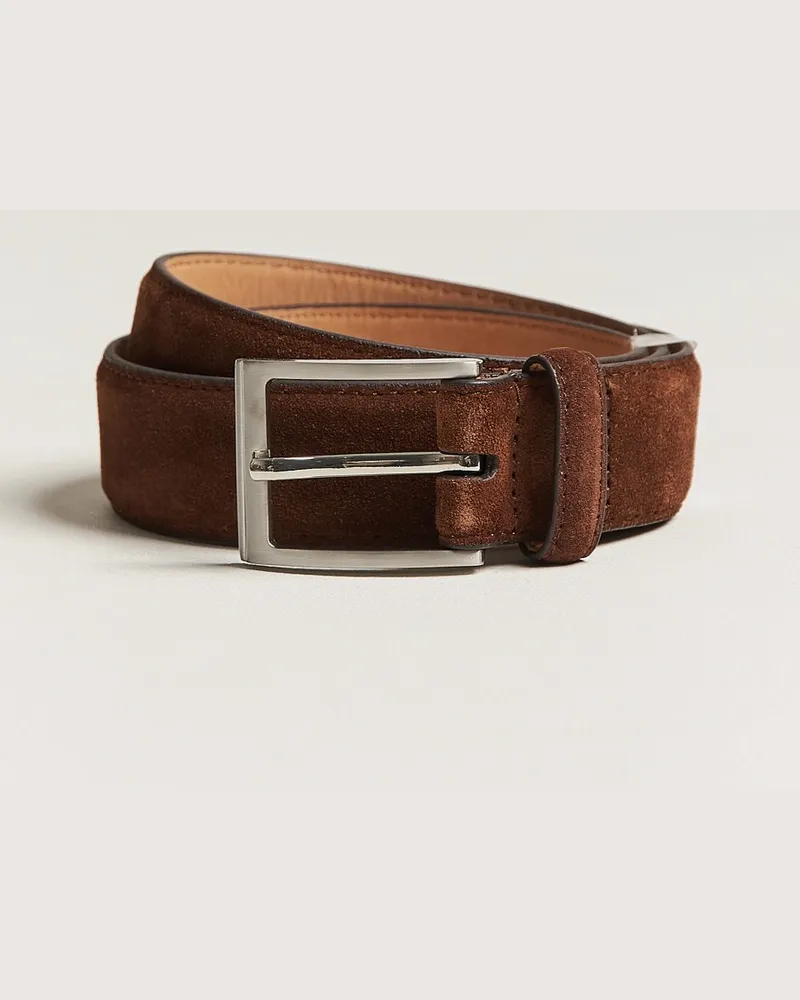 Loake 1880 William Suede Belt Brown Braun