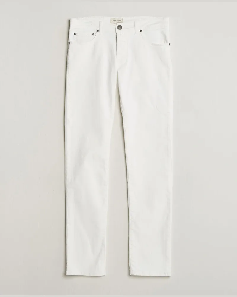 Jacob Cohën Bard Slim Fit Bull Stretch Jeans White Weiß